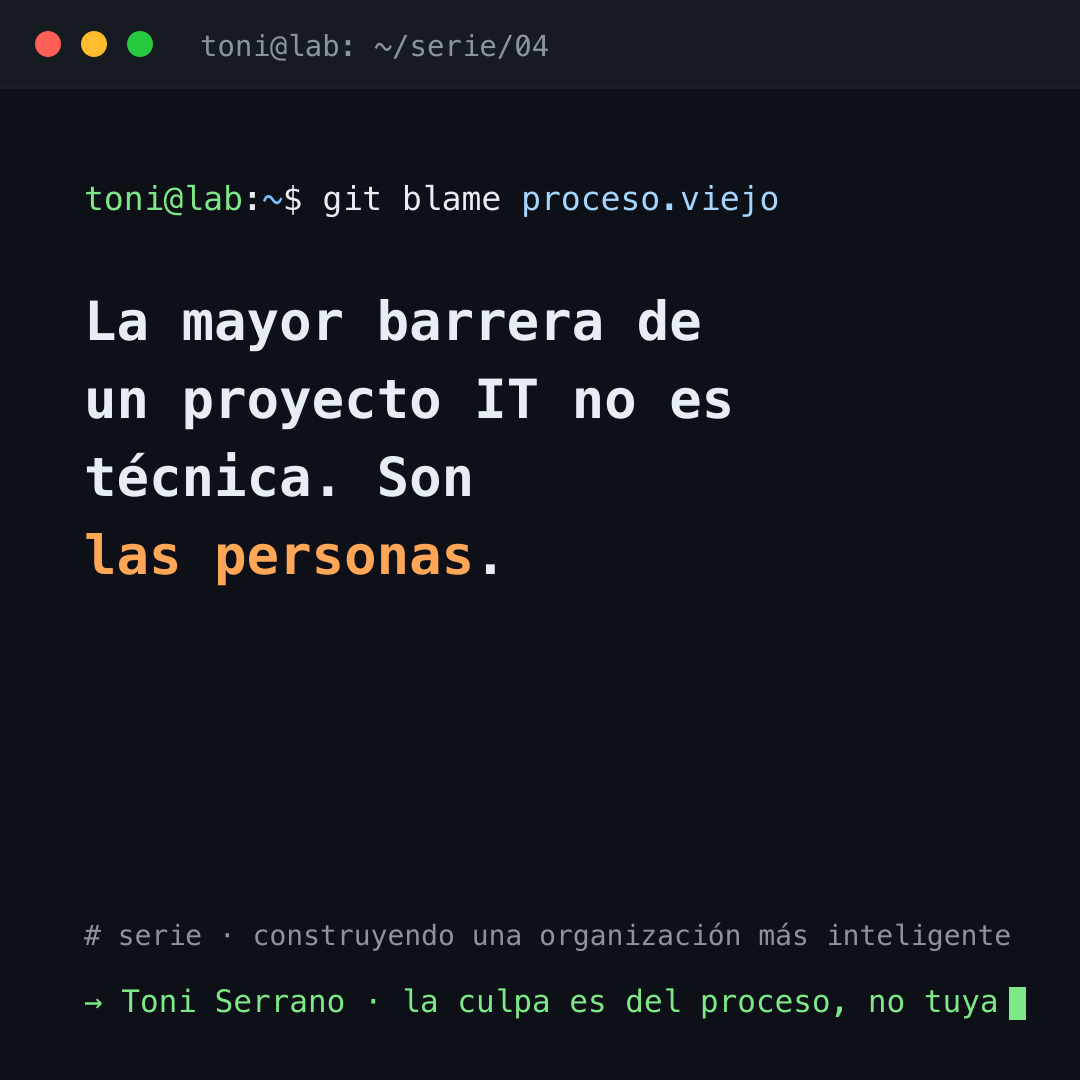 La barrera no es técnica, son las personas
